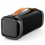 Wholesale Mega Bass Outdoor Drum Style Portable Bluetooth Speaker F61 (Black)